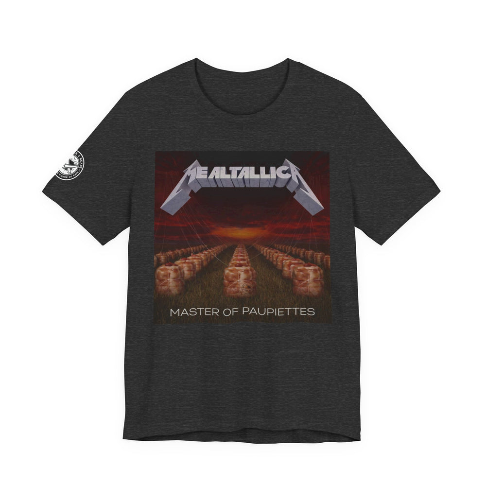 The MEALTALLICA™ – Master of Paupiettes Tee is built for chefs who run their stations like act