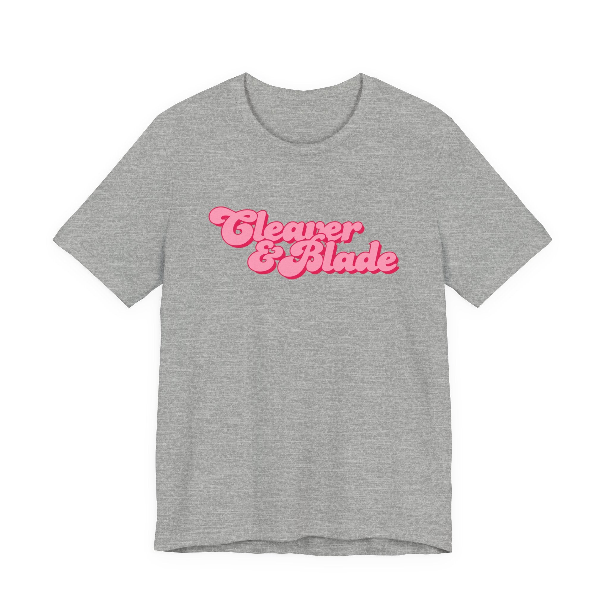 Cleaner & Blade Pink Retro Logo Tee