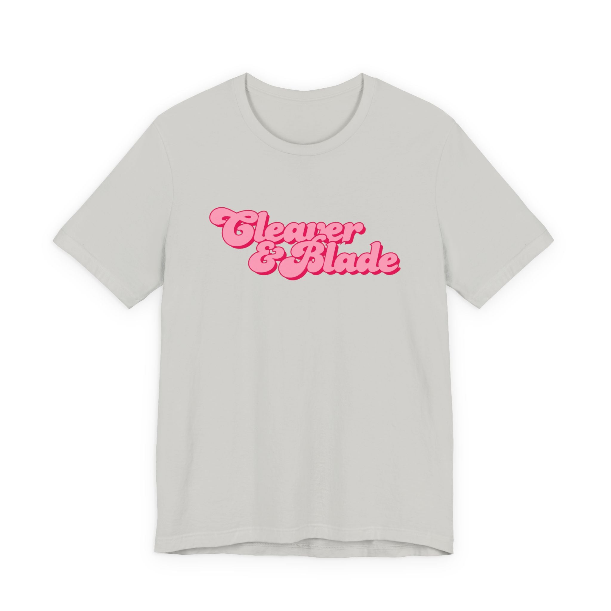 Cleaner & Blade Pink Retro Logo Tee
