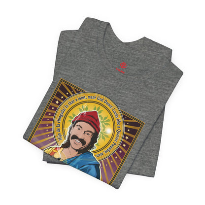 Saint Cheech El Stoner T‑Shirt — Retro Cannabis Prayer Tee