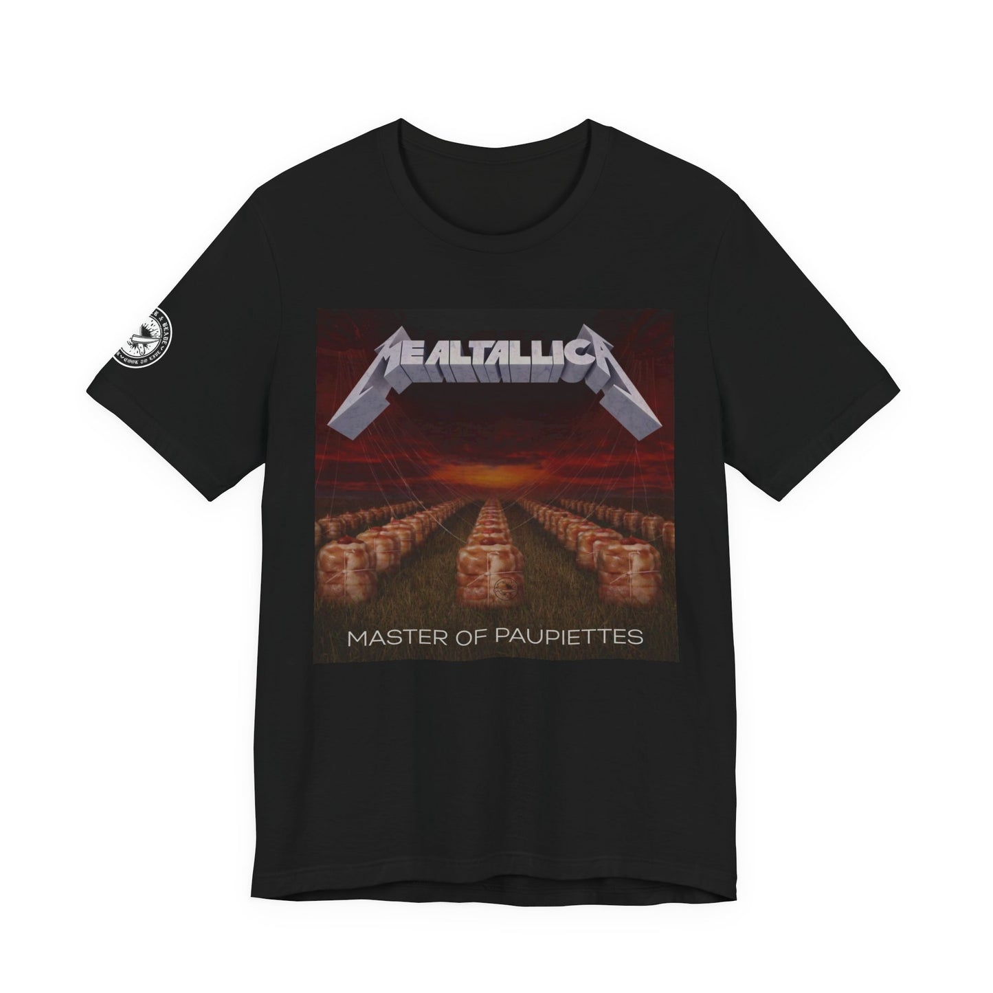 The MEALTALLICA™ – Master of Paupiettes Tee is built for chefs who run their stations like act