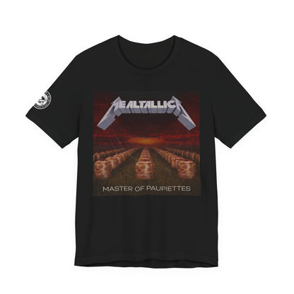 The MEALTALLICA™ – Master of Paupiettes Tee is built for chefs who run their stations like act