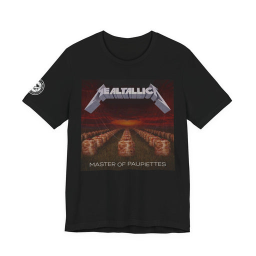 The MEALTALLICA™ – Master of Paupiettes Tee is built for chefs who run their stations like act