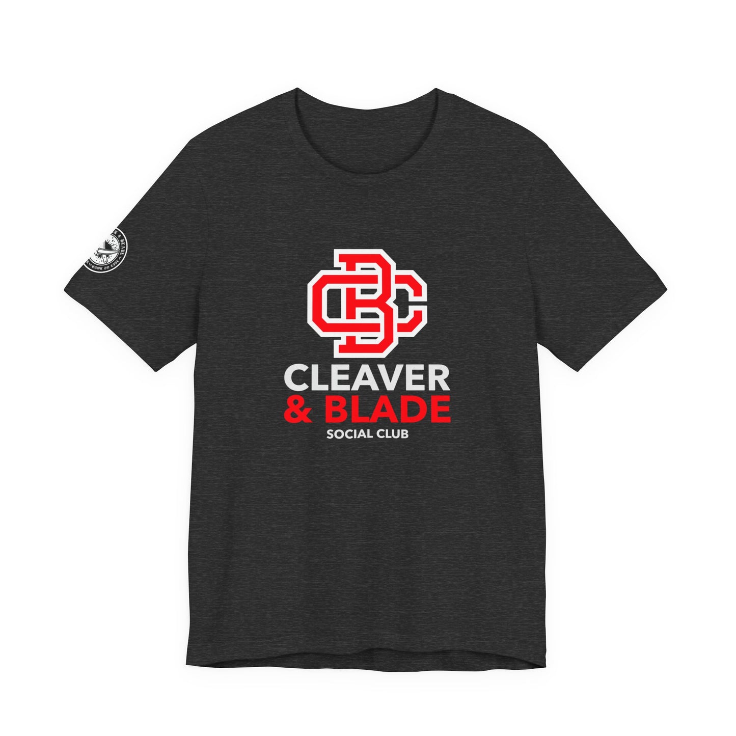 Cleaver & Blade Social Club — College Crest T-Shirt