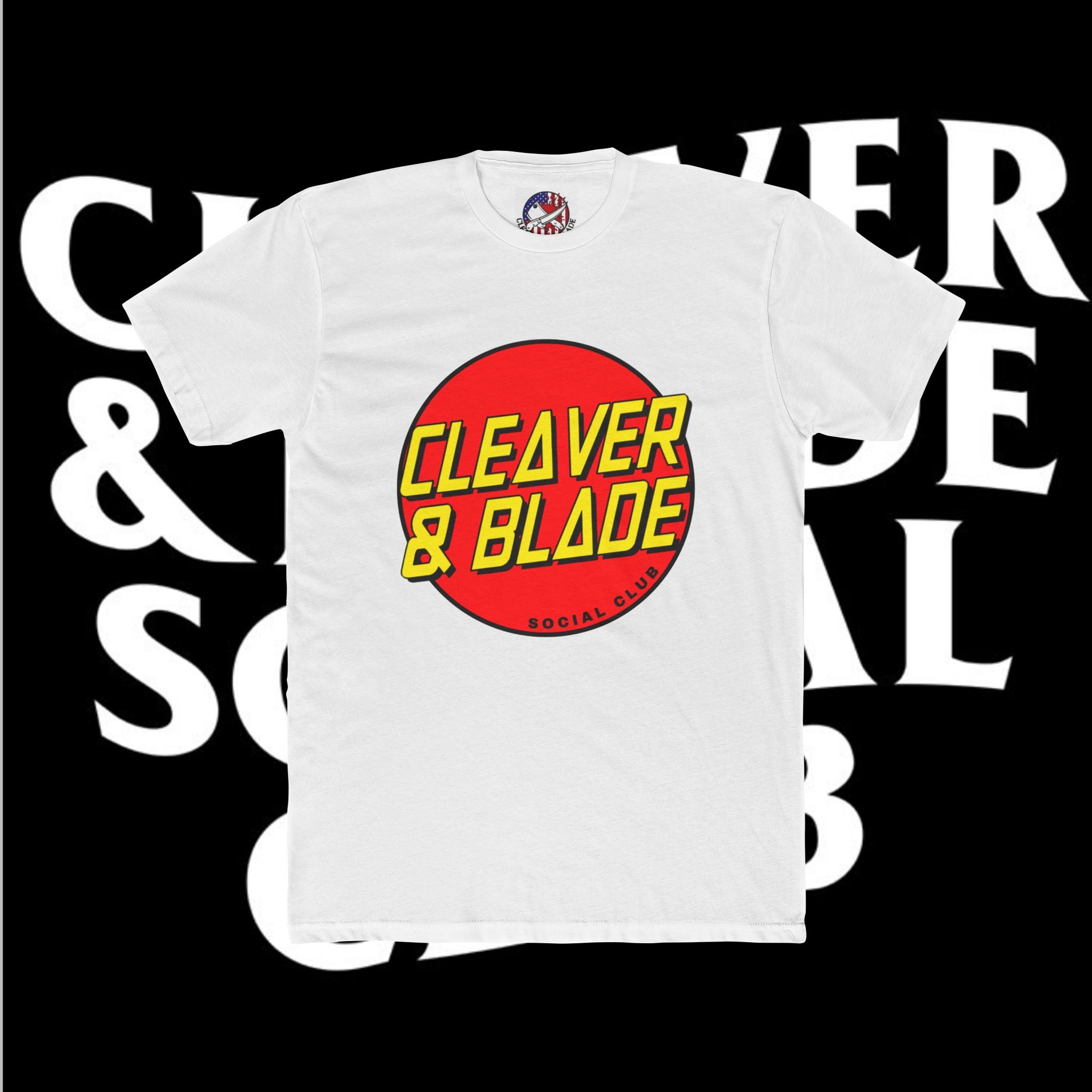 Cleaver & Blade Unisex Cotton Crew Tee - Retro Graphic Tee for Food Lovers