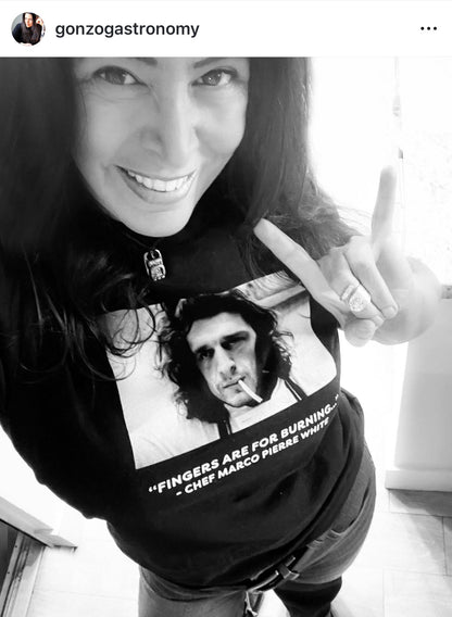 Marco The Terrible Devil in the Kitchen T-Shirt, modeled