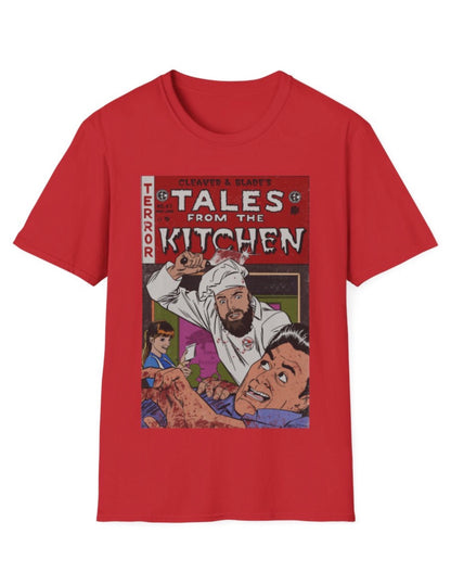 Tales From The Kitchen Graphic T-Shirt — Vintage Horror Comic Chef Design