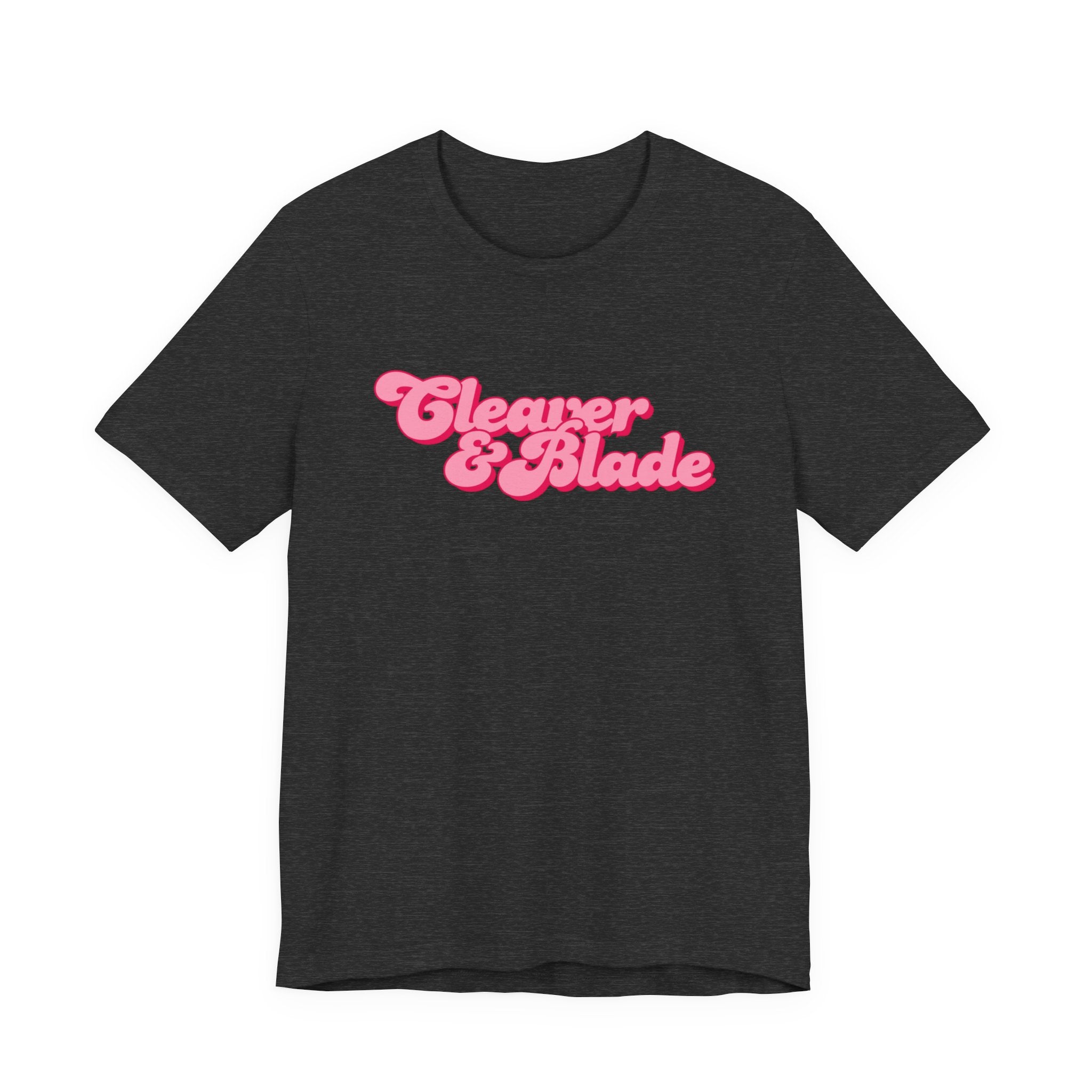 Cleaner & Blade Pink Retro Logo Tee