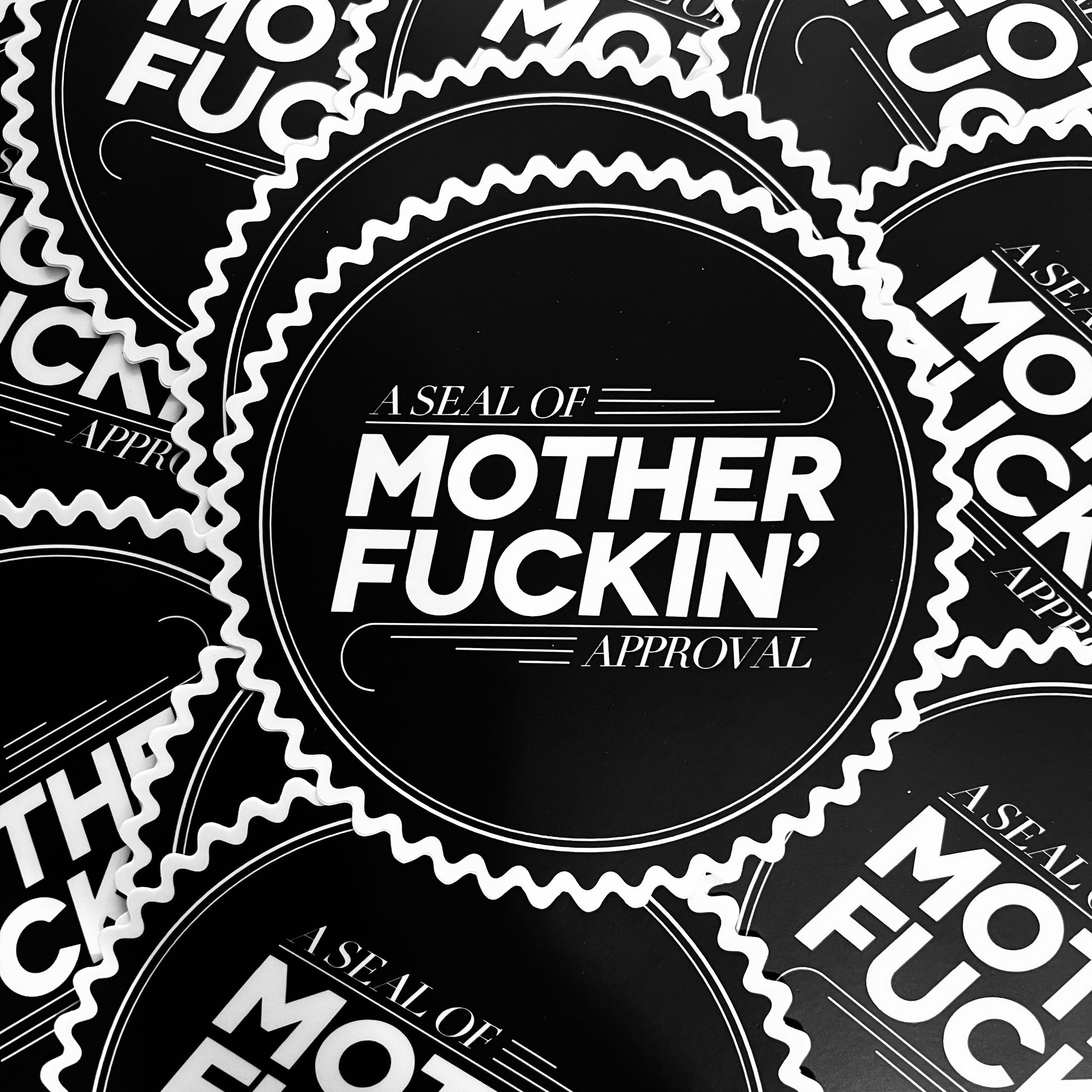 A Seal of MotherFuckin' Approval Sticker Cleaverandblade.com