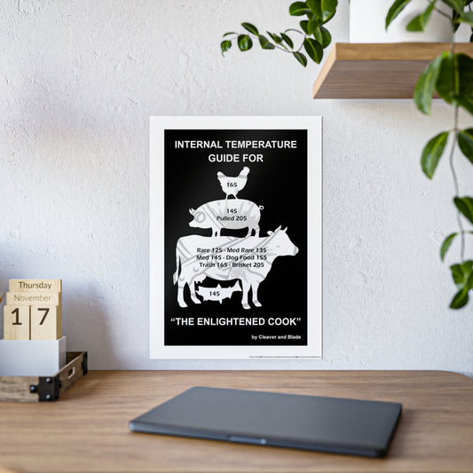 Cleaver & Blade™ "The Enlightened Cook" Poster