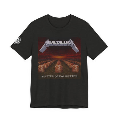 The MEALTALLICA™ – Master of Paupiettes Tee is built for chefs who run their stations like act