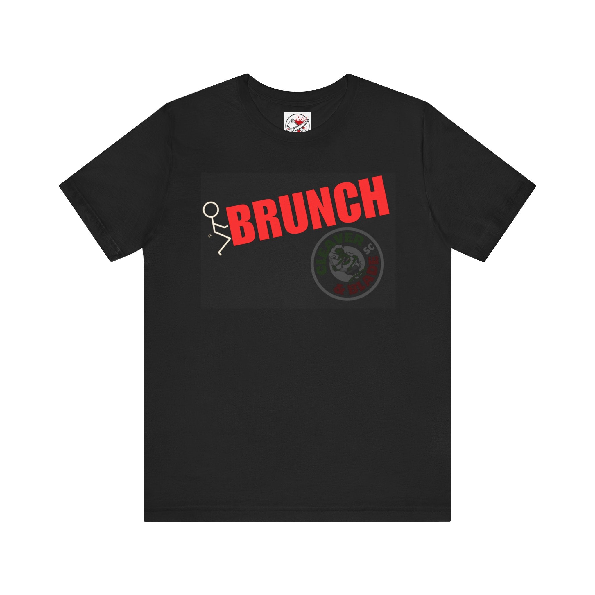 Brunch Graphic Tee — Bold Red 'BRUNCH' Casual Short Sleeve Shirt