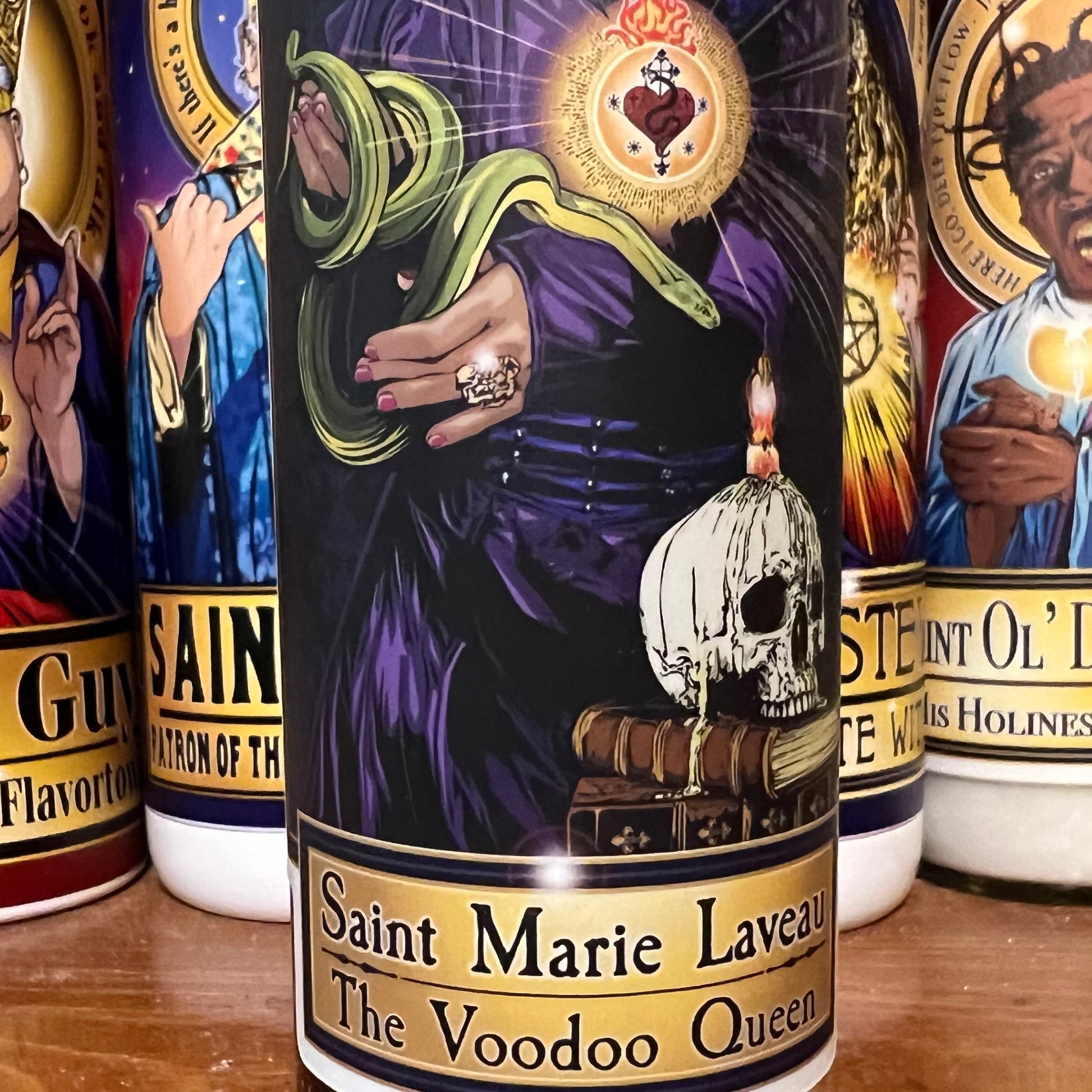 Saint Marie Laveau Candle Cleaverandblade.com