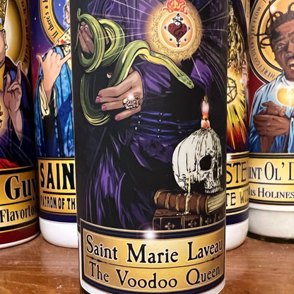 Saint Marie Laveau Candle Cleaverandblade.com