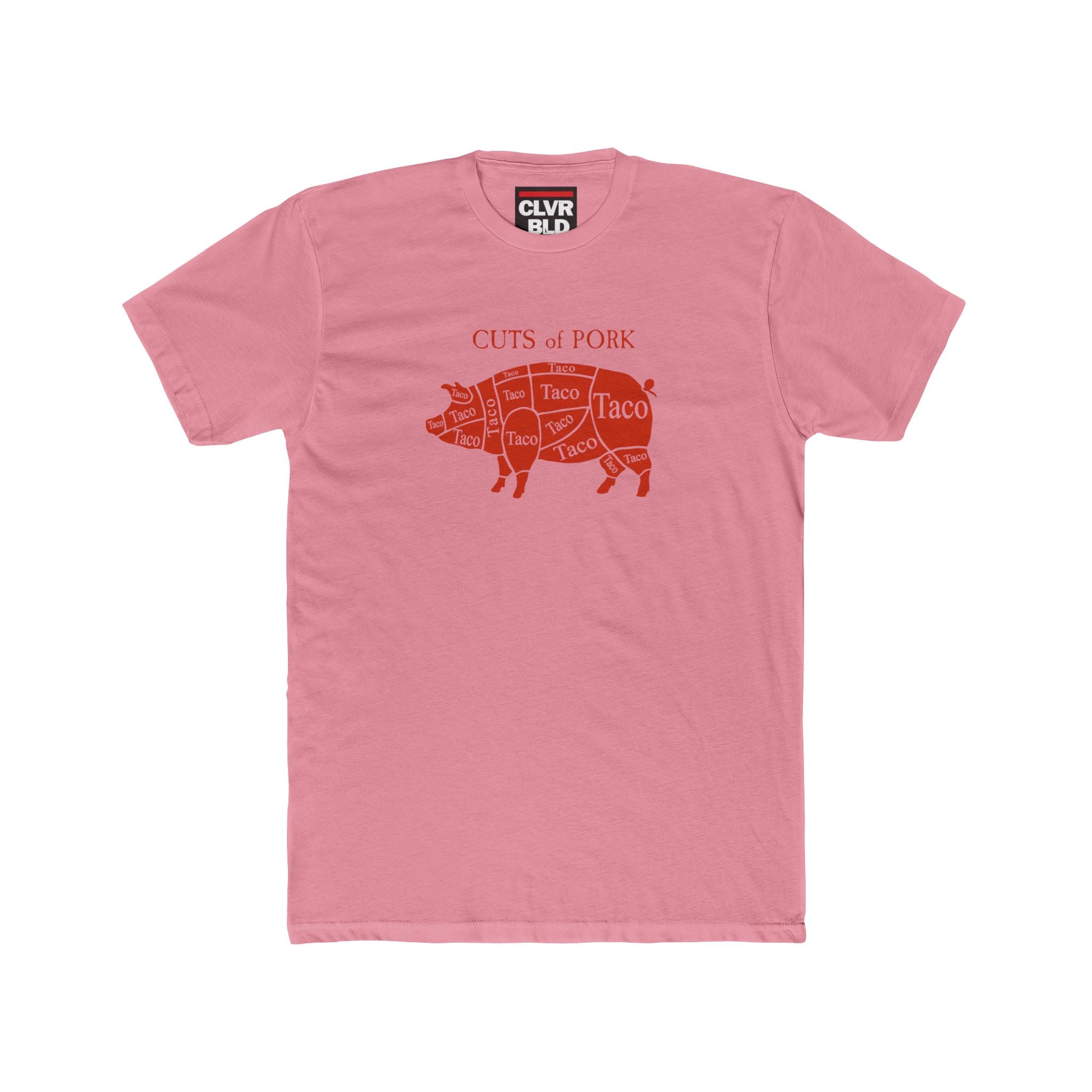 T-Shirt — 'Cuts of Pork' Pig Diagram Taco Graphic