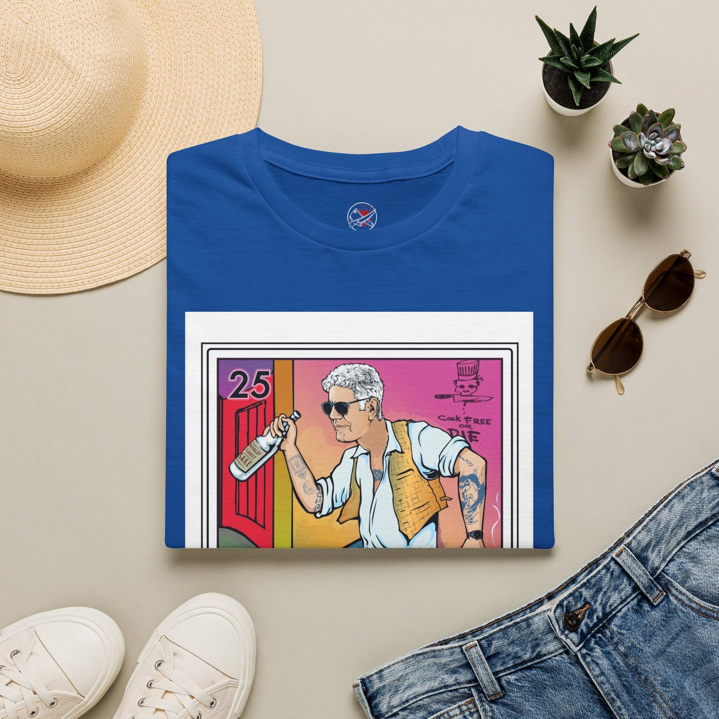 El Bourdain Chef Shirt | Cook Free or Die | Cleaver & Blade