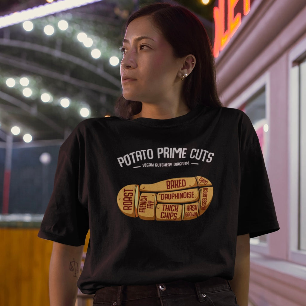 The Potato Prime Cuts T-Shirt Cleaverandblade.com