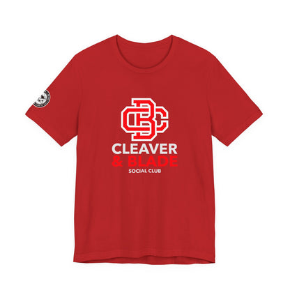 Cleaver & Blade Social Club — College Crest T-Shirt