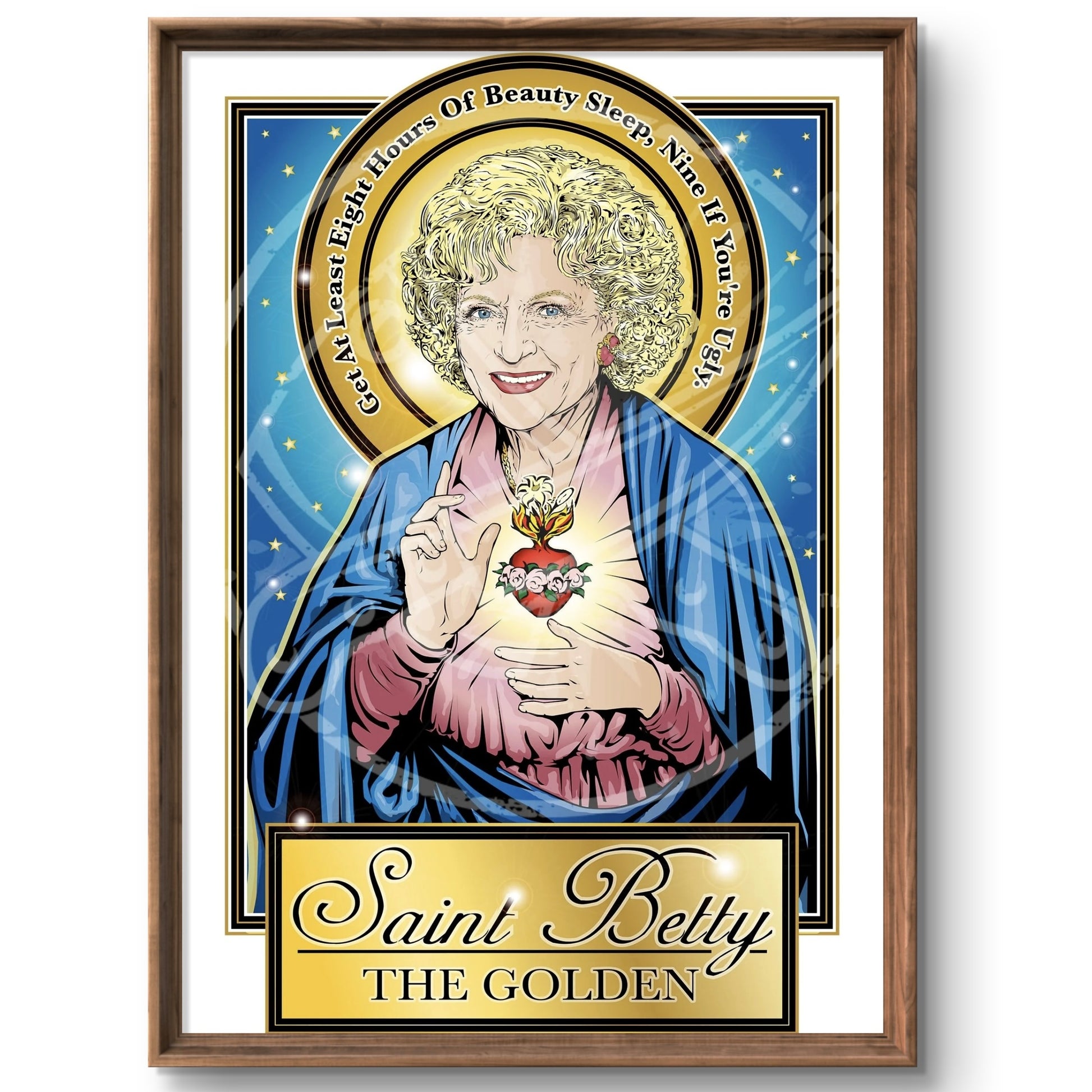 Saint Betty The Golden Poster Cleaverandblade.com