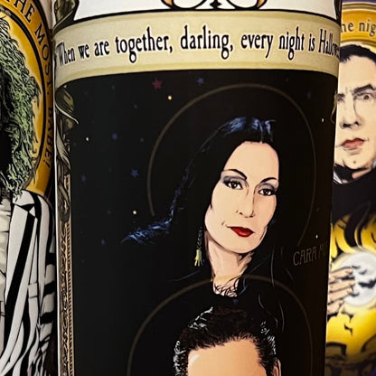 Saint Morticia and Gomez 🖤Candle Cleaverandblade.com
