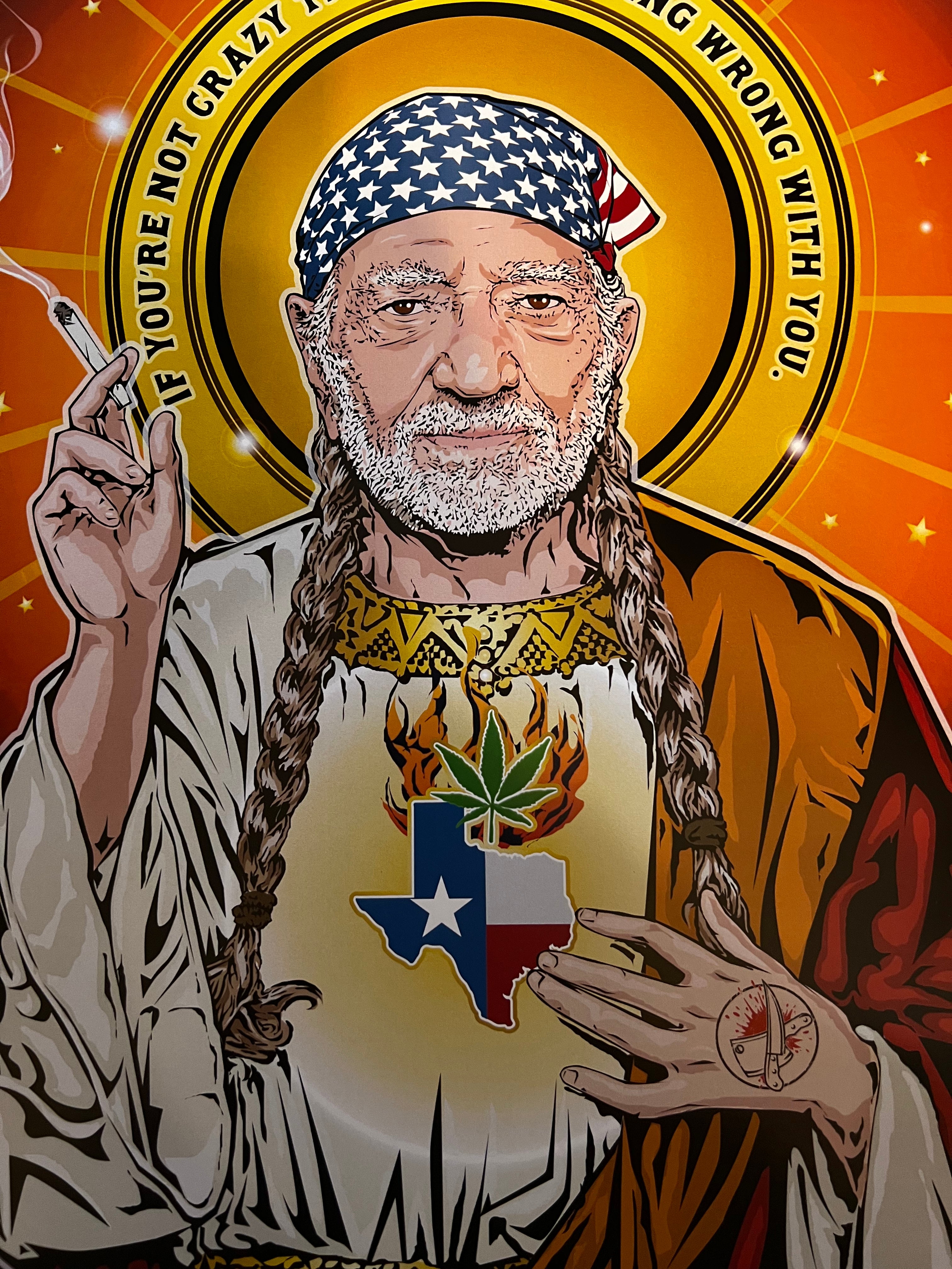 Saint Willie Lord of Weedville Poster Cleaverandblade.com