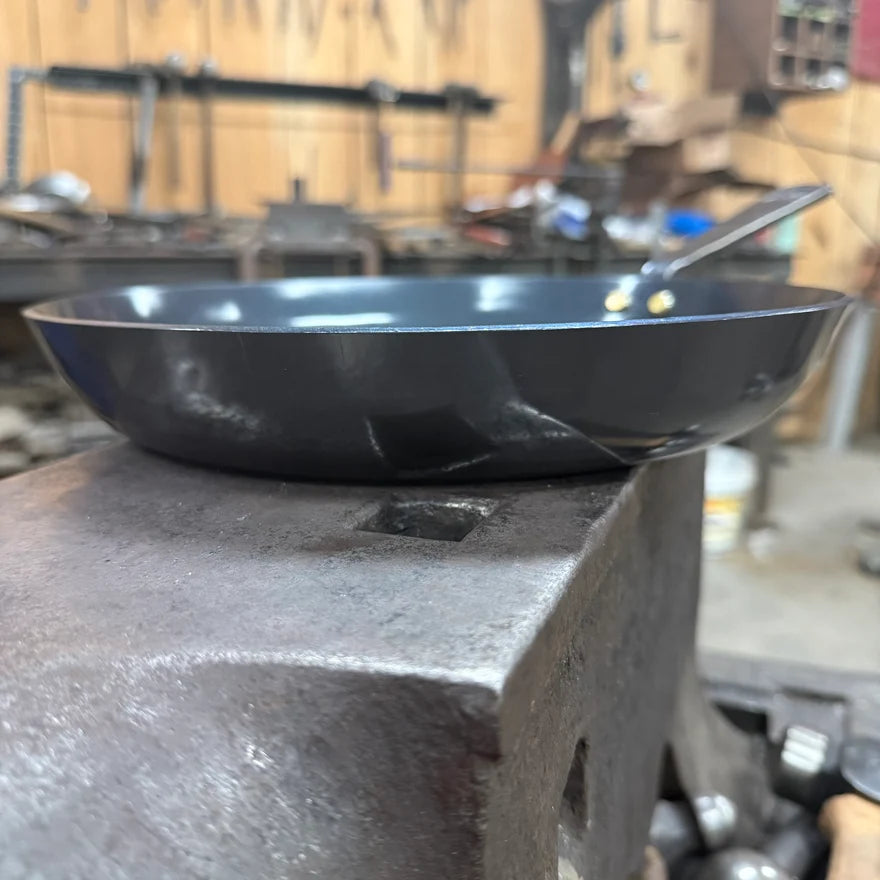 Cleaver & Blade Country Skillet – Hand Forged Steel Pan USA | The Foundry Series