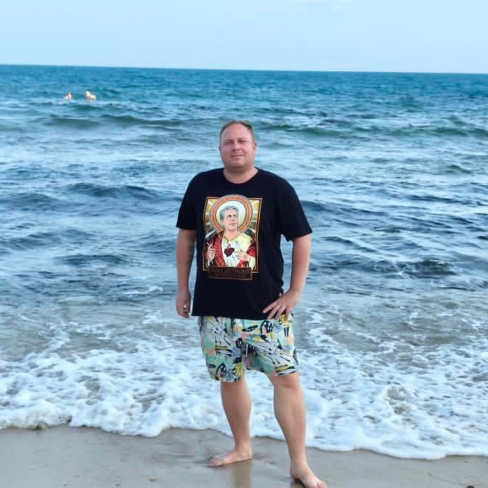 Saint Anthony Bourdain T-Shirt Cleaverandblade.com