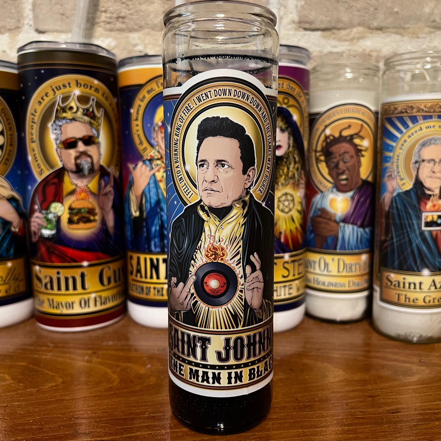 Saint Johnny The Man in Black Candle