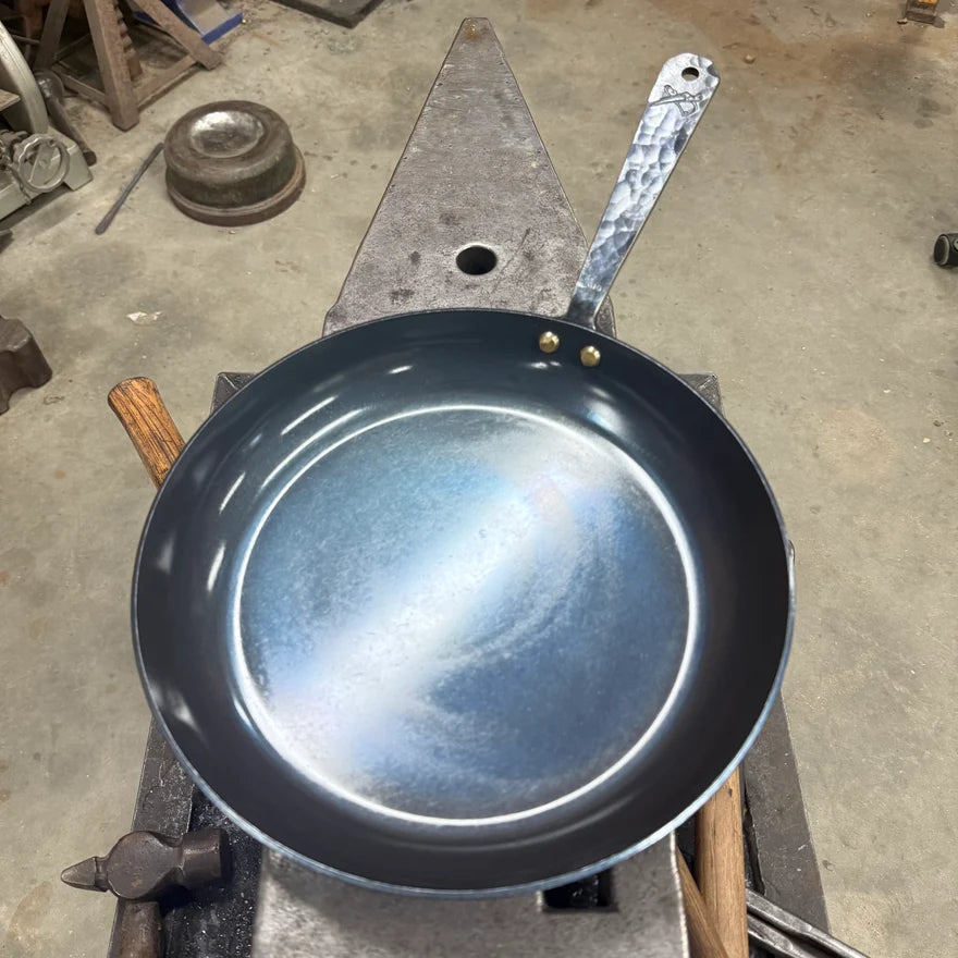 Cleaver & Blade Country Skillet – Hand Forged Steel Pan USA | The Foundry Series