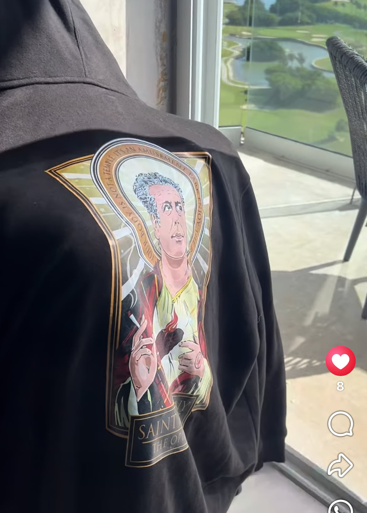 Limited Time Print Cleaver & Blade™ Saint Bourdain Hoodie Jacket