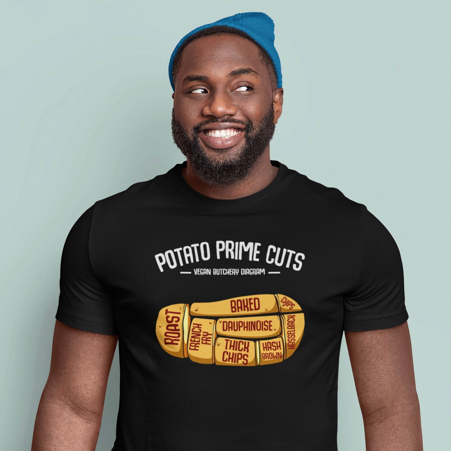 The Potato Prime Cuts T-Shirt Cleaverandblade.com