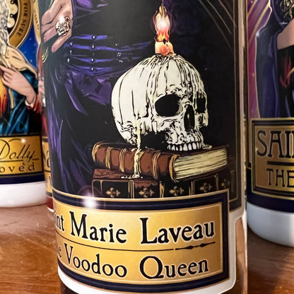 Saint Marie Laveau Candle Cleaverandblade.com