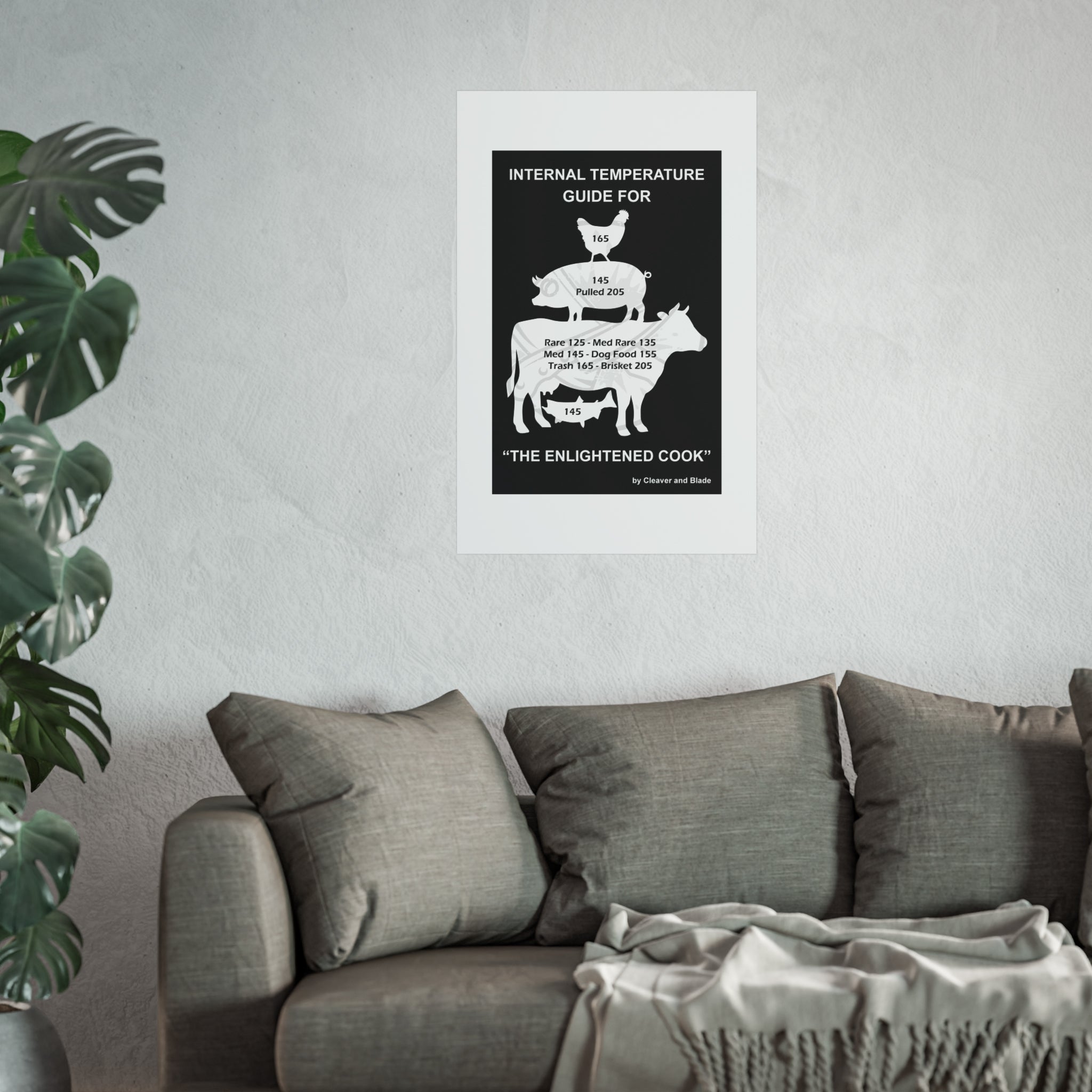 Internal Temperature Guide Poster — The Enlightened Cook Fine Art Print