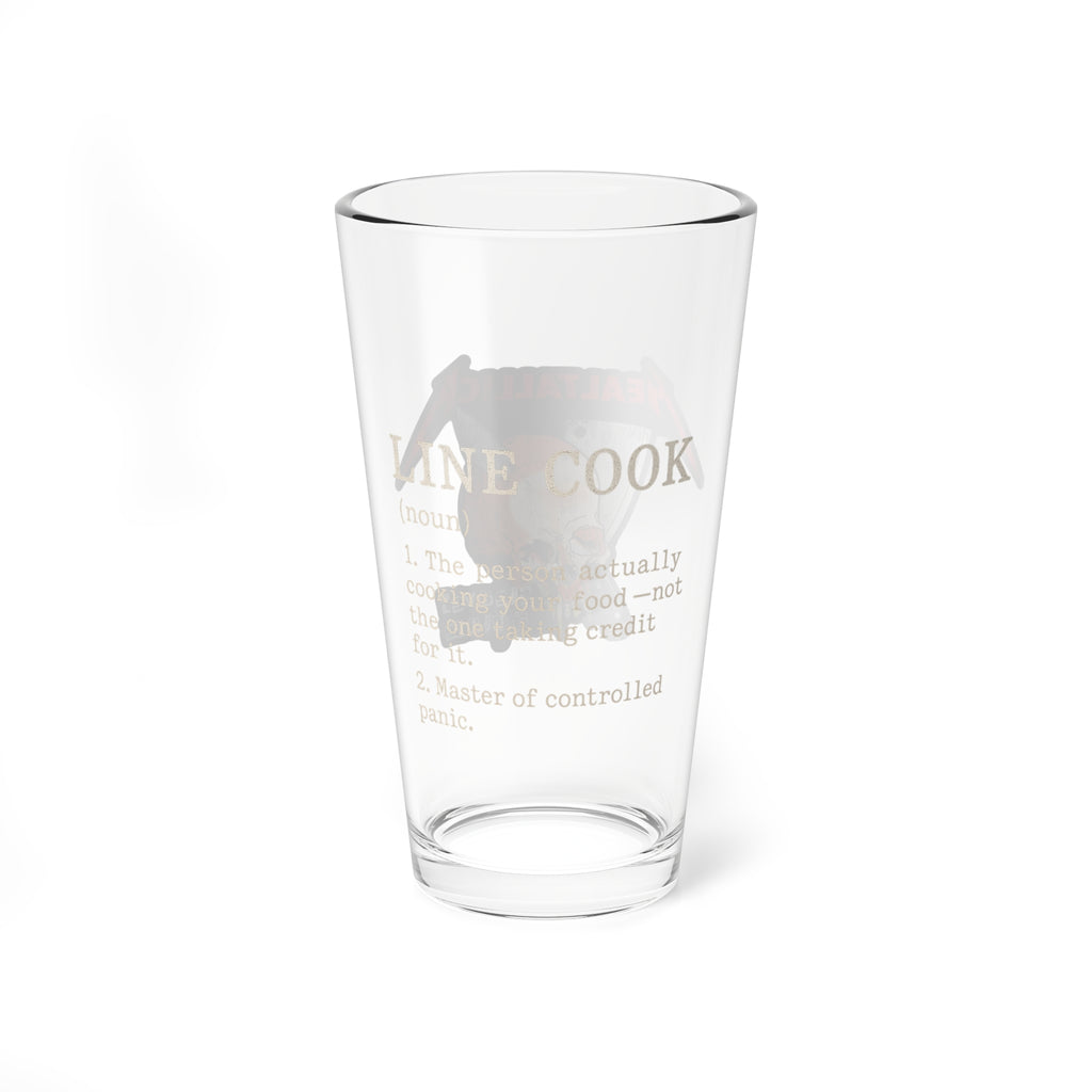 Mixing Glass — Line Cook Mealtallica 16oz Pint Glass