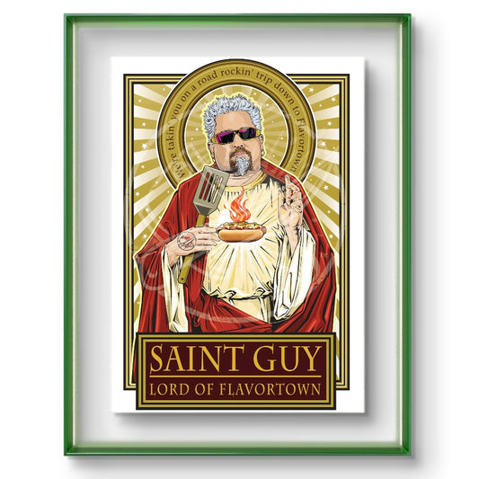 Saint Guy-Lord of Flavortown Poster Cleaverandblade.com