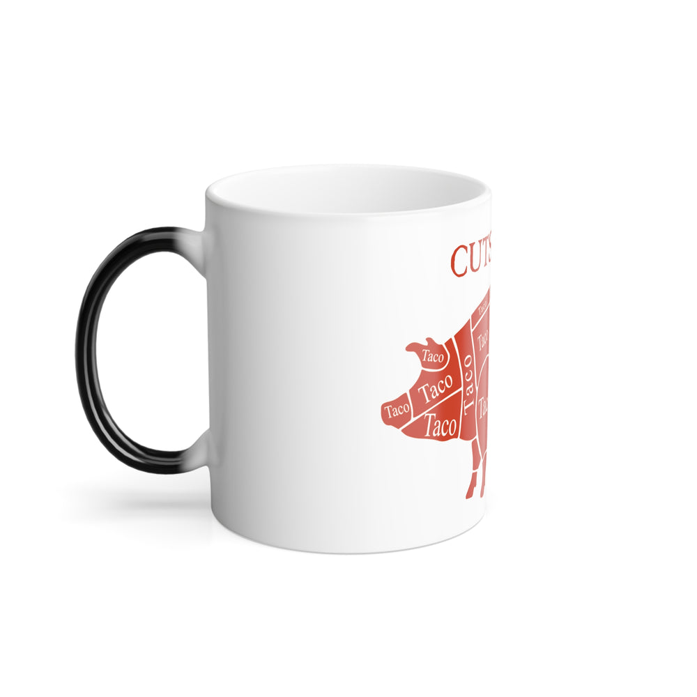 Service Vessel-Chef Coffee Mug – “Cuts of Pork” Kitchen Humor Mug | Cleaver & Blade®