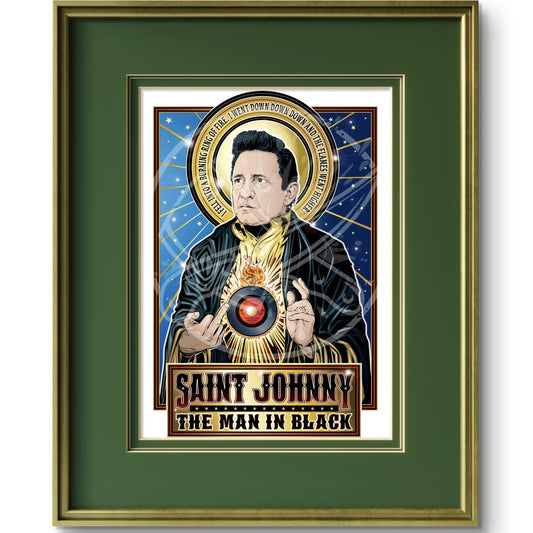 Saint Johnny The Man in Black Poster Cleaverandblade.com