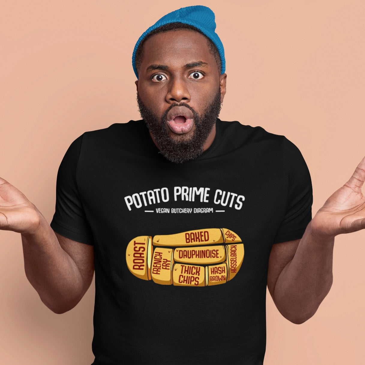 The Potato Prime Cuts T-Shirt Cleaverandblade.com