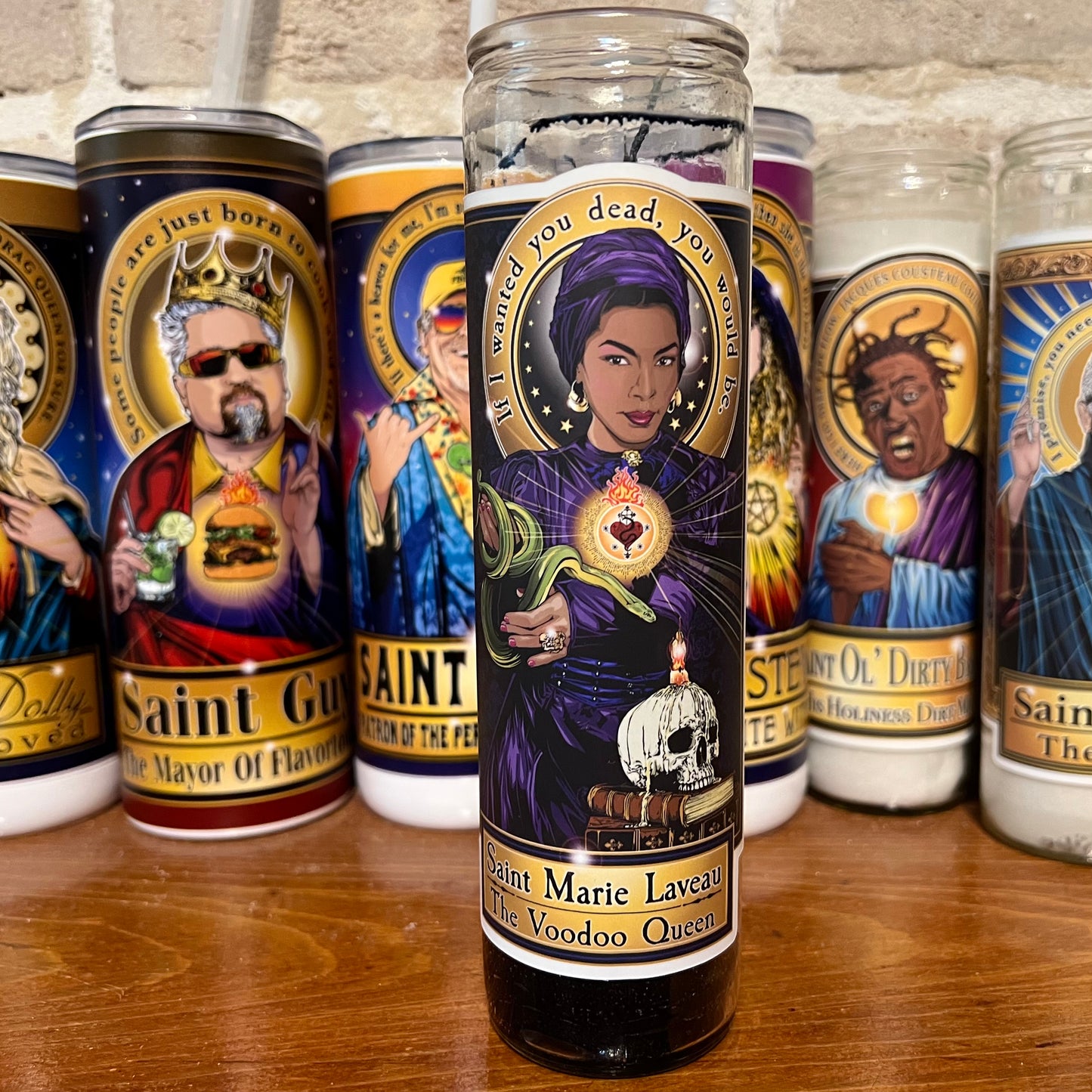 Saint Marie Laveau Candle Cleaverandblade.com
