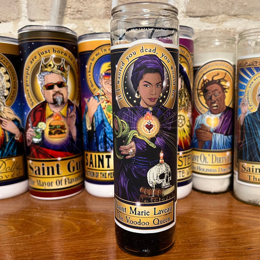 Saint Marie Laveau Candle Cleaverandblade.com