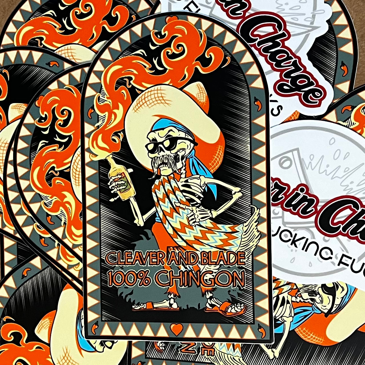 100% Chingon Sticker Cleaverandblade.com