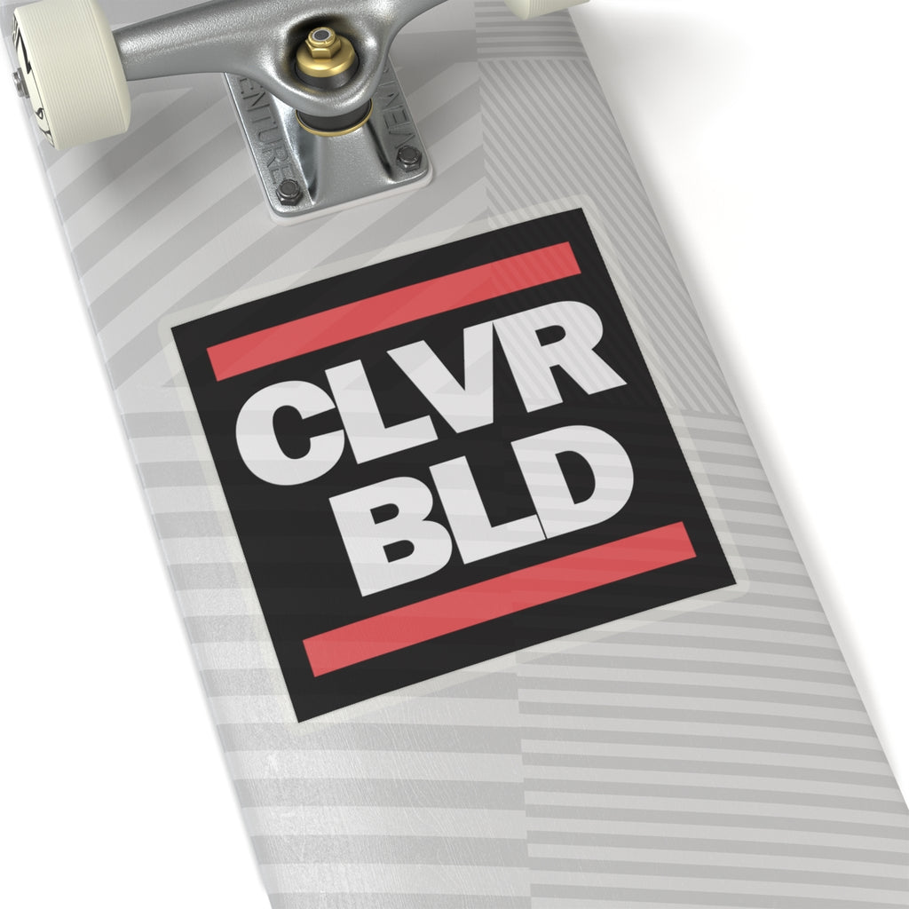 CLVR BLD Square Sticker — Bold Minimalist Laptop Decal