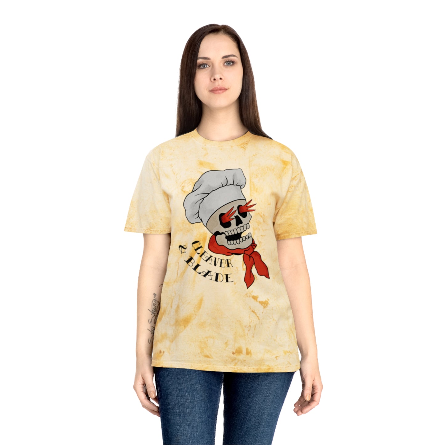 Skull Chef T-Shirt — 'Culinary Blade' Graphic Tee