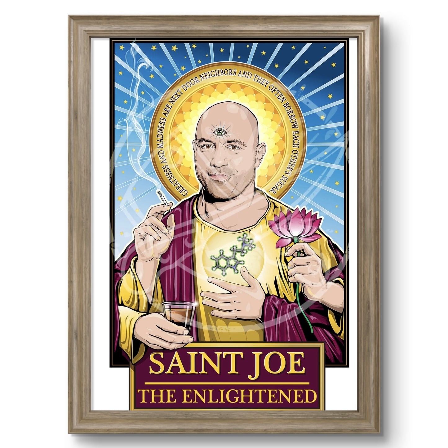 Saint Joe the Enlightened Poster Cleaverandblade.com