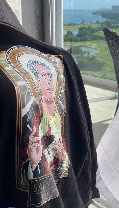 Limited Time Print Cleaver & Blade™ Saint Bourdain Hoodie Jacket