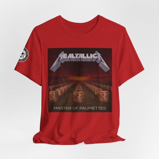 The MEALTALLICA™ – Master of Paupiettes Tee is built for chefs who run their stations like act