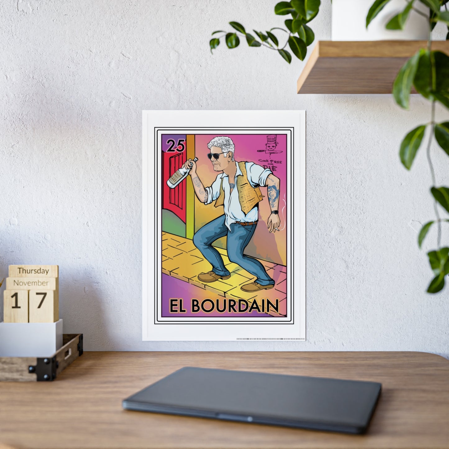 El Bourdain™ “Cook Free or Die” Art Print | Limited Edition Poster