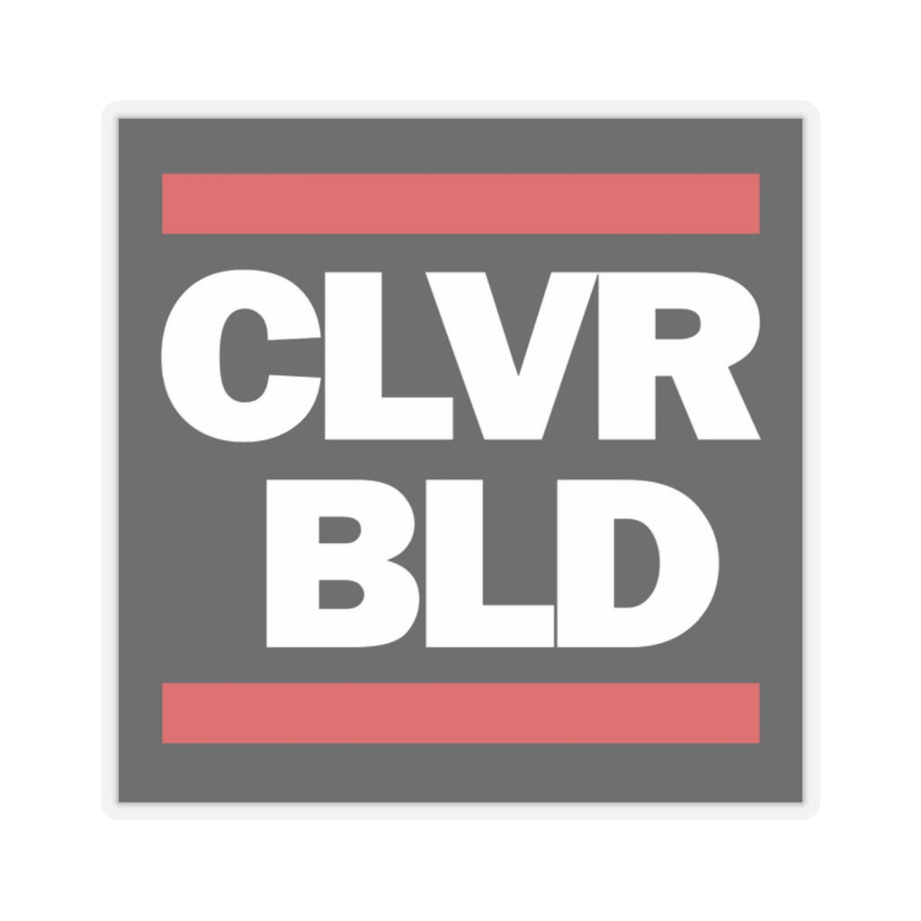 CLVR BLD Square Sticker — Bold Minimalist Laptop Decal