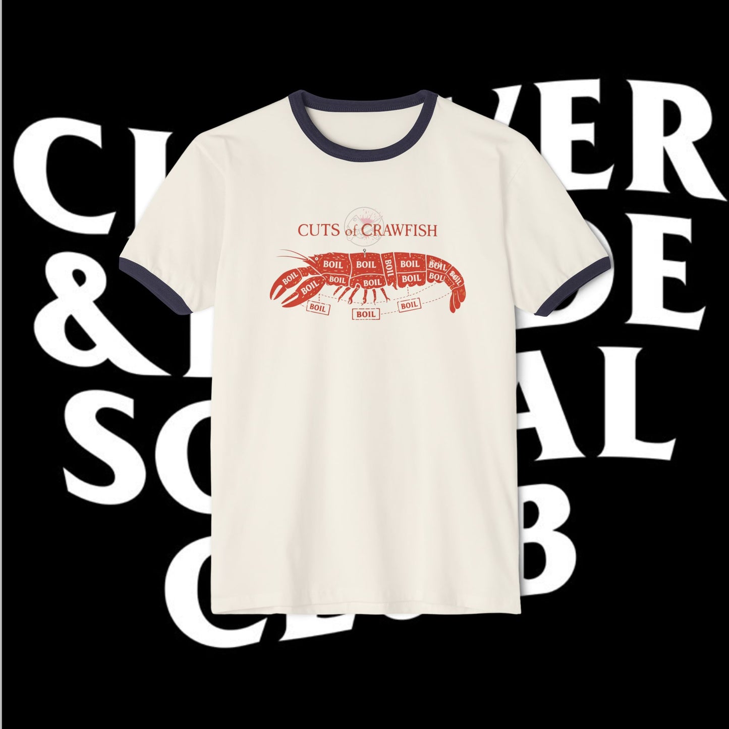 Crawfish Cuts  T-Shirt — Mud Bug Retro Boil Tee