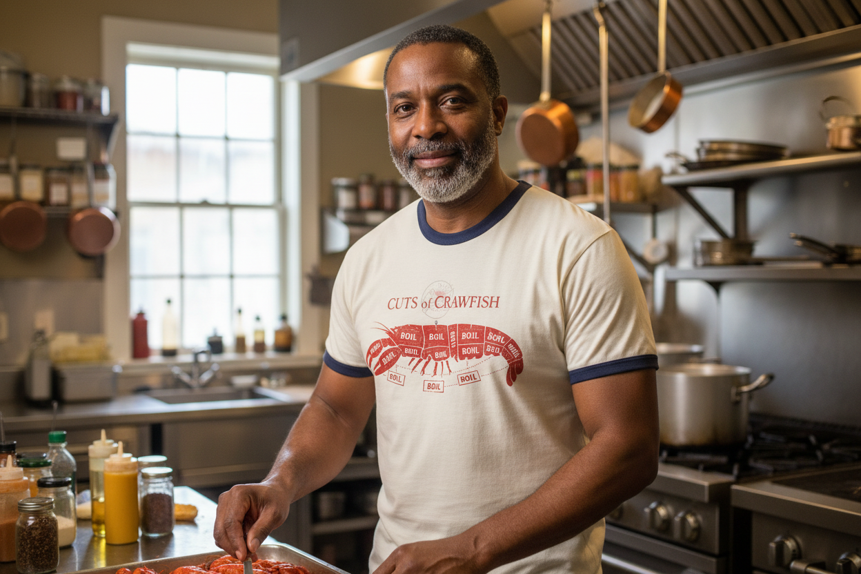 Crawfish Cuts  T-Shirt — Mud Bug Retro Boil Tee